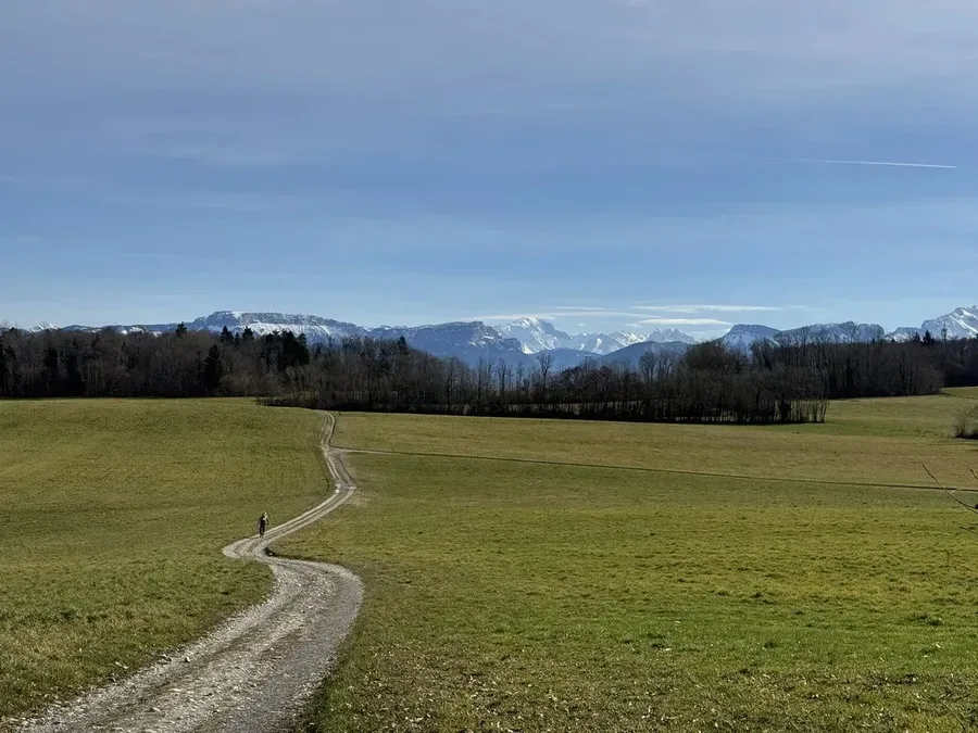 Circuit Albanais 2 gravel - chemin agricole Albanais Annecy