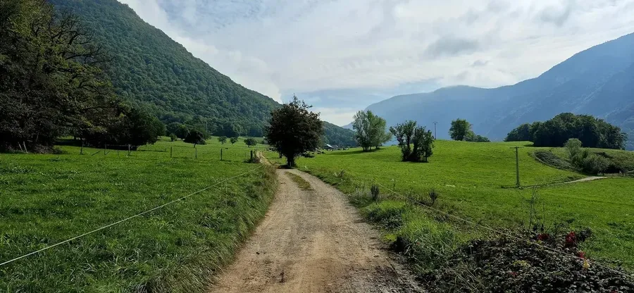 Tour du Semnoz - piste agricole Semnoz
